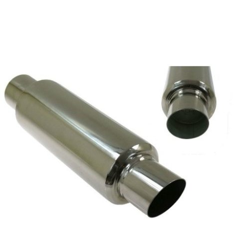 Rozsdamentes acél kipufogó hangtompitó 76mm - TWTL056