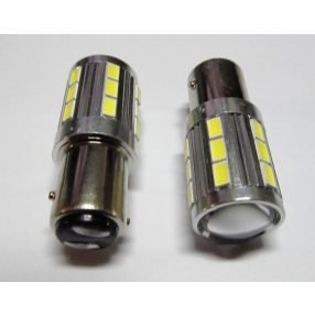 1157/BA15D 2polusú 21SMD ledes Fehér