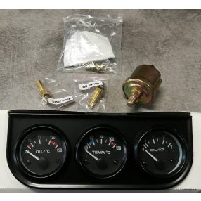 Műszeregység 3as fekvő beépithető RETRO