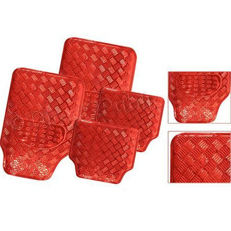 Aluhatású gumiszőnyeg Piros