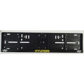 Rendszámtábla keret műgyantázott autómárkás Hyundai
