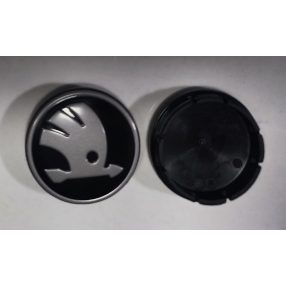   Alufelni felniközép kupak 56mm/52mm Skoda fekete/szürke 5LA601151 