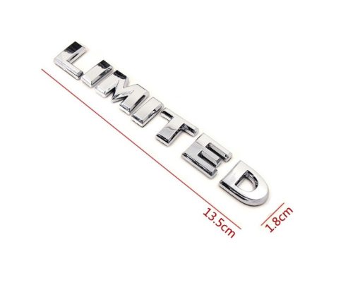 3D logo LIMITED Króm 