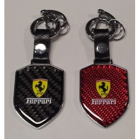 Kulcstartó fém Ferrari Carbon