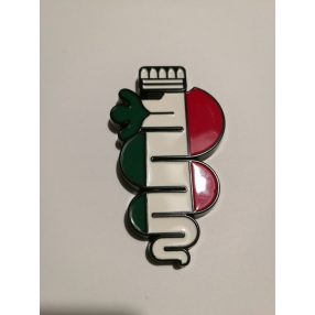 3D logo Alfa Romeo fém