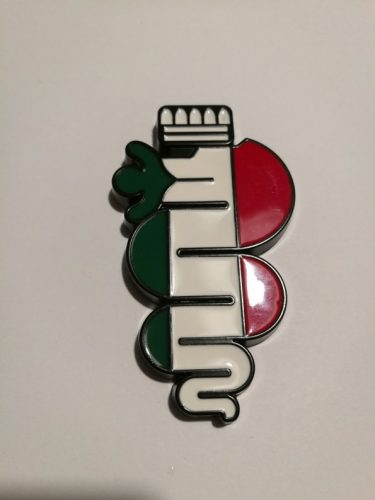 3D logo Alfa Romeo fém