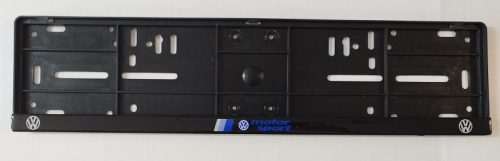Rendszámtábla keret műgyantázott autómárkás VOLKSWAGEN (VW) Motorsport