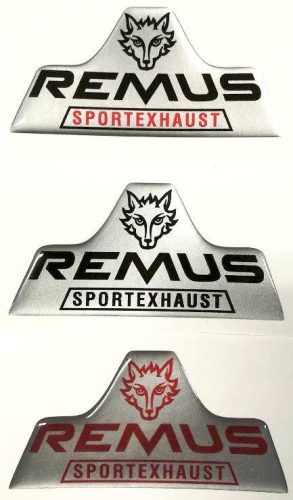 3D-s REMUS logo matrica