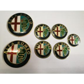 3D logo Alfa Romeo logoszett gold