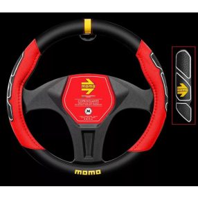 Kormányvédő Tuning M, Fekete-Piros MOMO 30SWC0FUNBR