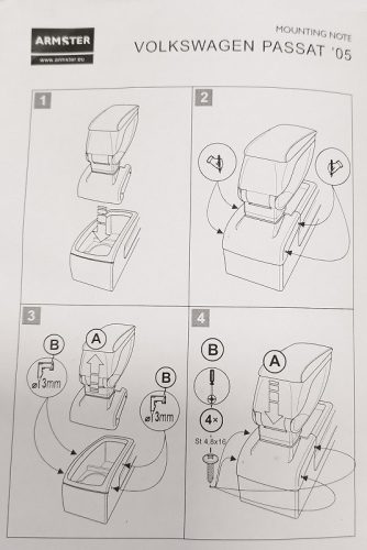 Könyöklő Volkswagen Passat 2005 OUTLET